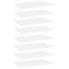 vidaXL Wandschappen 8 st 60x40x1,5 cm spaanplaat wit
