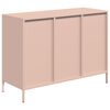vidaXL Dressoir 101,5x39x73,5 cm koudgewalst staal roze
