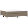 vidaXL Boxspring bed stof taupe 200x200 cm