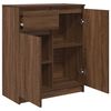 vidaXL Dressoir met lade 71x35x84 cm spaanplaat bruin eikenkleurig
