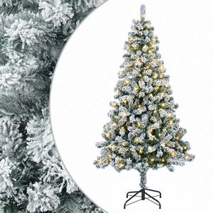vidaXL Kunstmatige Inklapbare Kerstboom 120 cm 150 LED's Warmwit