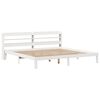 vidaXL Bedframe met hoofdeinde zonder matras 180x200 cm wit