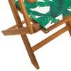 vidaXL Tuinstoelen 6 st inklapbaar stof en massief hout groen