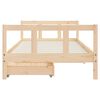 vidaXL Kinderbedframe met lades 90x190 cm massief grenenhout