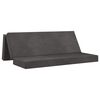 vidaXL Vouwbare Bankbed 180 x 67 x 45 cm Donkergrijs