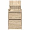 vidaXL Nachtkastjes met 2 lades 2 st 38x34x80 cm Sonoma eikenkleurig