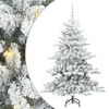 vidaXL Kunstmatige Inklapbare Kerstboom Wit 150 cm PVC en staal