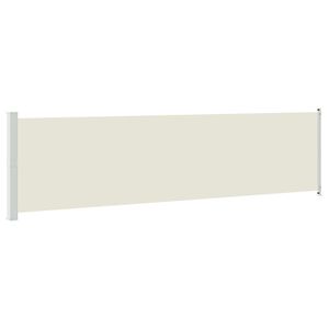 vidaXL Tuinscherm uittrekbaar 614x160 cm cr&egrave;me
