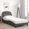 vidaXL Bedframe "Viana" met LED zonder matras grijs 80x200 cm