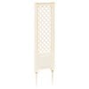 vidaXL Trellis met Spike Wit 43 x 6 x 165 cm PP