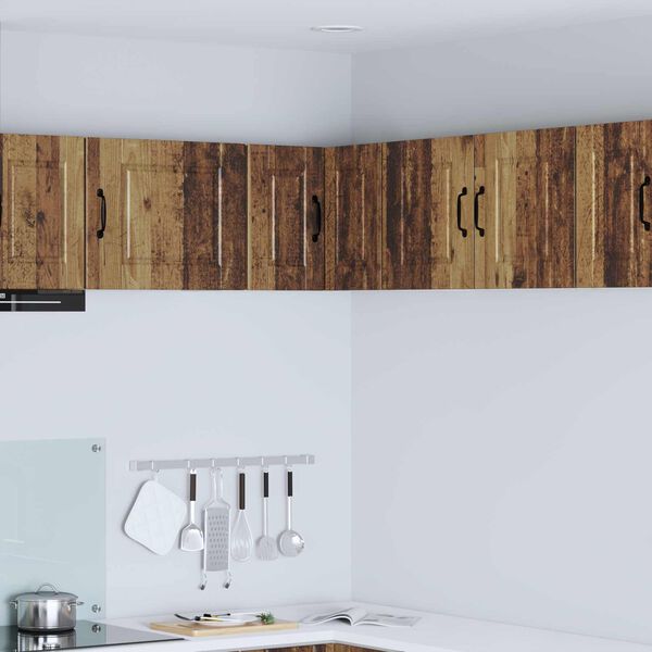 vidaXL Keukenkast met plank Oudhout 57 x 57 x 40 cm Bewerkt hout