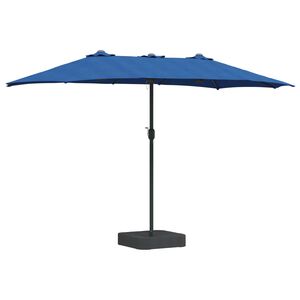 vidaXL Tuinparasol Azurblauw 385 x 209 x 244 cm Polyester