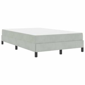 vidaXL Boxspringbed met matras Lichtgrijs 120 x 190 cm Stof