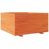 vidaXL Plantenbak 90x90x49,5 cm massief grenenhout wasbruin