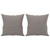 vidaXL 2-delige Loungeset met kussens stof taupe