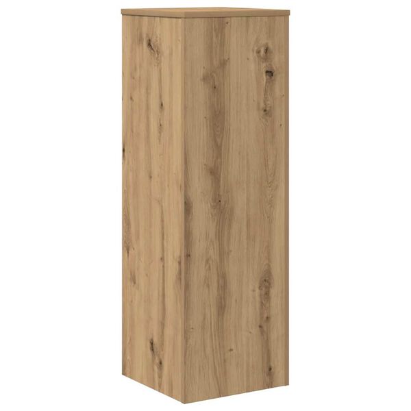vidaXL Plantenstandaard 33x33x100 cm bewerkt hout artisanaal eiken