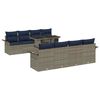 vidaXL Tuin Sofa Set 8 st Grijs poly rattan