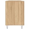 vidaXL Bureau 140x50x75 cm bewerkt hout sonoma eikenkleurig