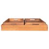 House Nordic 3-delig Dienblad Christina met handvatten teak naturel