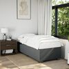 vidaXL Boxspring met matras stof donkergrijs 90x200 cm