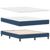 vidaXL Boxspring bed met matras met hoofdeinde Blauw 140 x 190 cm Stof