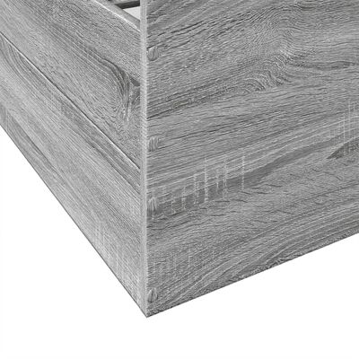 vidaXL Bedframe met lades bewerkt hout grijs sonoma eiken 150x200 cm