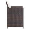 vidaXL 13-delige Tuinset met kussens poly rattan bruin