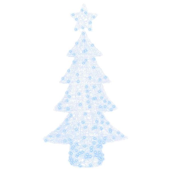 vidaXL Kerstboom met 160 LED Koudwit 151 cm Acryl