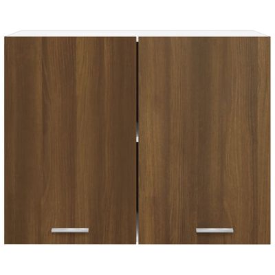 vidaXL Hangkast 80x31x60 cm bewerkt hout bruin eikenkleur