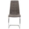vidaXL Eetkamerstoelen 2 st stof taupe