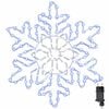vidaXL Kerstsneeuwvlok 156 LED's Blauw 55,5 x 55,5 x 0,75cm PVC