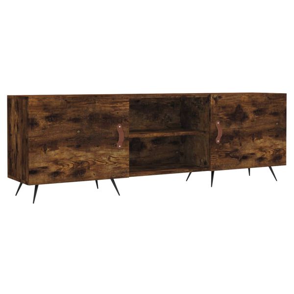 vidaXL Tv-meubel 150x30x50 cm bewerkt hout gerookt eikenkleurig