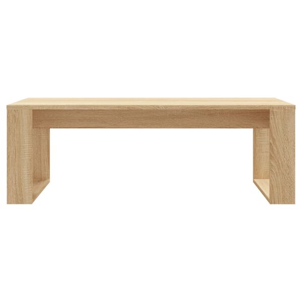 vidaXL Salontafel 102x50x35 cm bewerkt hout sonoma eikenkleurig