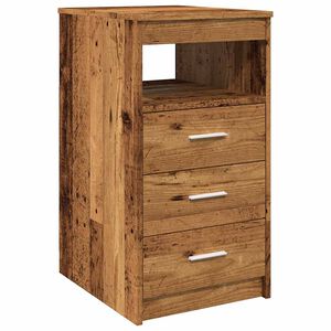 vidaXL Ladekast 40x50x76 cm bewerkt hout oud houtkleurig