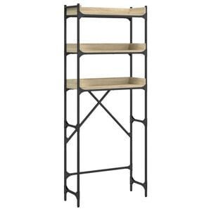 vidaXL Wasmachinekast 67x25x163 cm bewerkt hout sonoma eikenkleurig