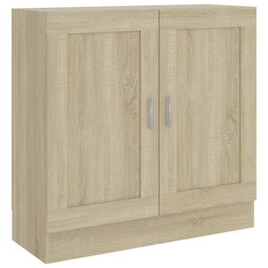vidaXL Boekenkast 82,5x30,5x80 cm bewerkt hout sonoma eikenkleurig