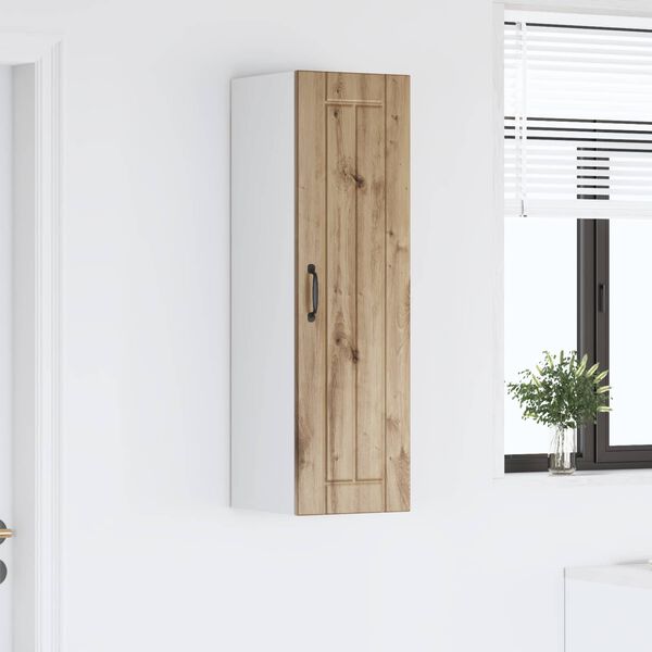 vidaXL Keukenkast Artisan Eiken 30 x 31 x 100 cm Bewerkt hout