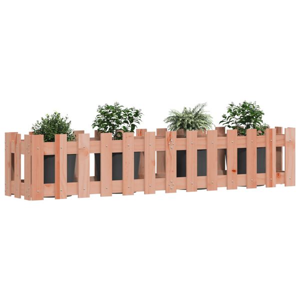 vidaXL Plantenbak verhoogd hekontwerp 150x30x30 cm massief douglashout