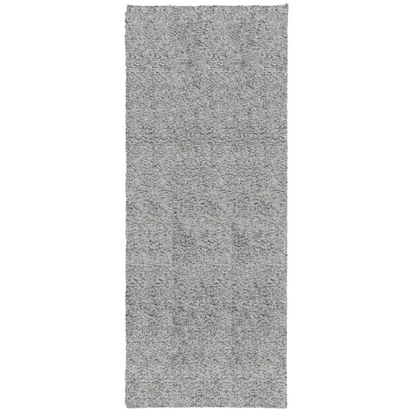 vidaXL Vloerkleed PAMPLONA shaggy hoogpolig modern 80x200 cm grijs