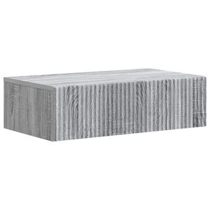 vidaXL Wandmontage Zijtafel Grijs sonoma 59 x 34,5 x 17 cm