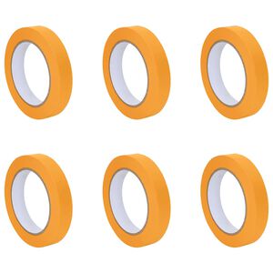 vidaXL Verf Maskertapes 6 st Geel 19mm x 50m Papier