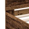 vidaXL Bedframe met hoofdeinde Oud hout 200 x 200 cm Bewerkt hout