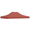 vidaXL Partytentdak 270 g/m&sup2; 4x3 m terracotta