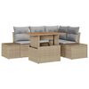 vidaXL Tuinbankenset 5 st Beige en Grijs