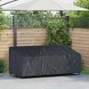 vidaXL Tuinbankhoes Zwart 220 x 100 x 89 cm 600D Oxford Stof