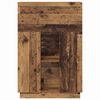 vidaXL Bureau met plank Oud Hout 71,5 x 31,5 x 106,5 cm Bewerkt hout