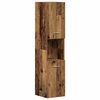 vidaXL Badkamermeubelset met plank 4 pcs Oudhout Bewerkt hout