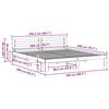 vidaXL Bedframe Wasbruin 200 x 200 cm Massief grenenhout