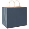 vidaXL Papieren zakken 250 st met hengsels 32x22x28 cm blauw
