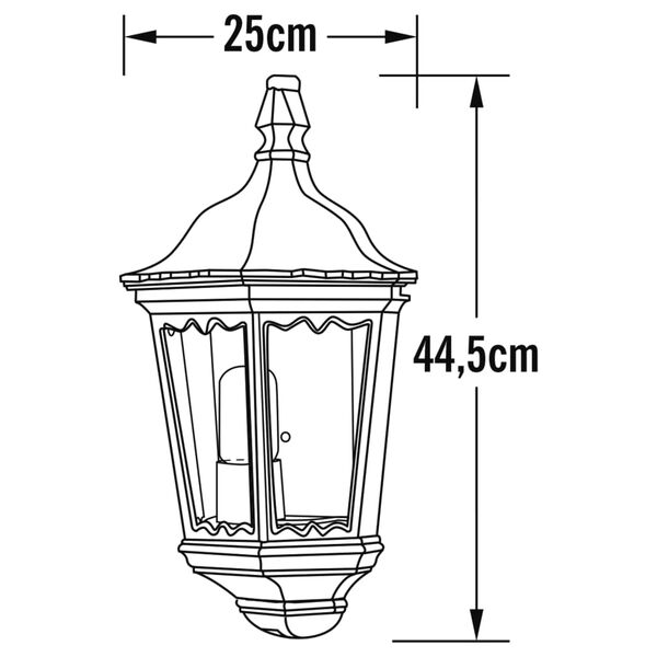 KONSTSMIDE Wandlamp Firenze matzwart
